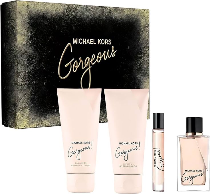 MICHAEL KORS, GORGEOUS EDP 100ML+ BL 100ML+ SGL 100ML+ 5ML MIN SET W