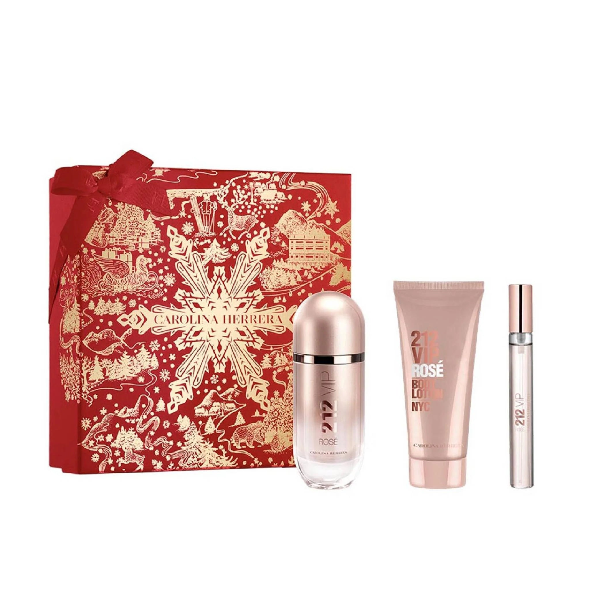 Carolina Herrera, 212 Vip Rose Edp 80Ml W Gift Set