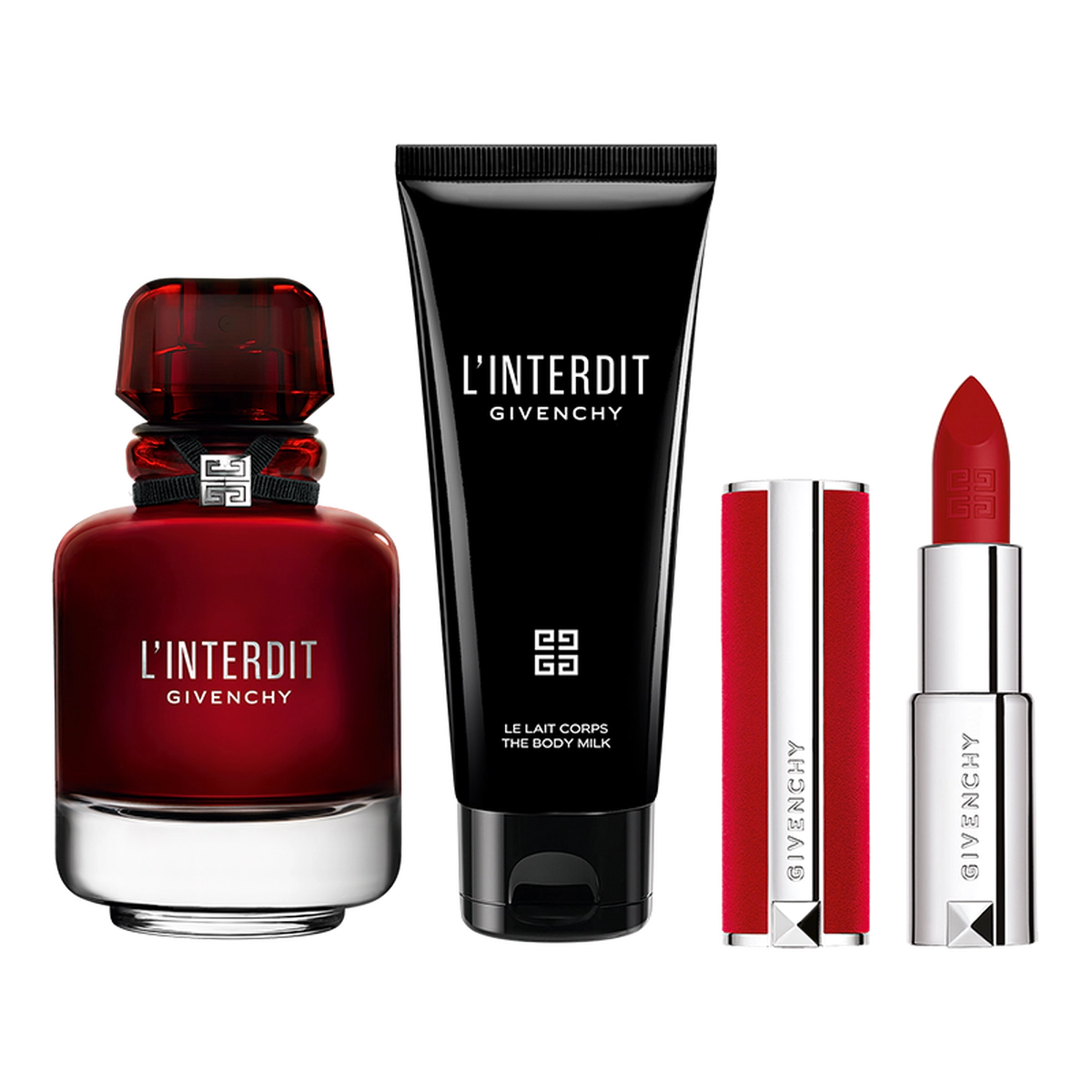 GIVENCHY, L'INTERDIT ROUGE EDP 80ML W GIFT SET
