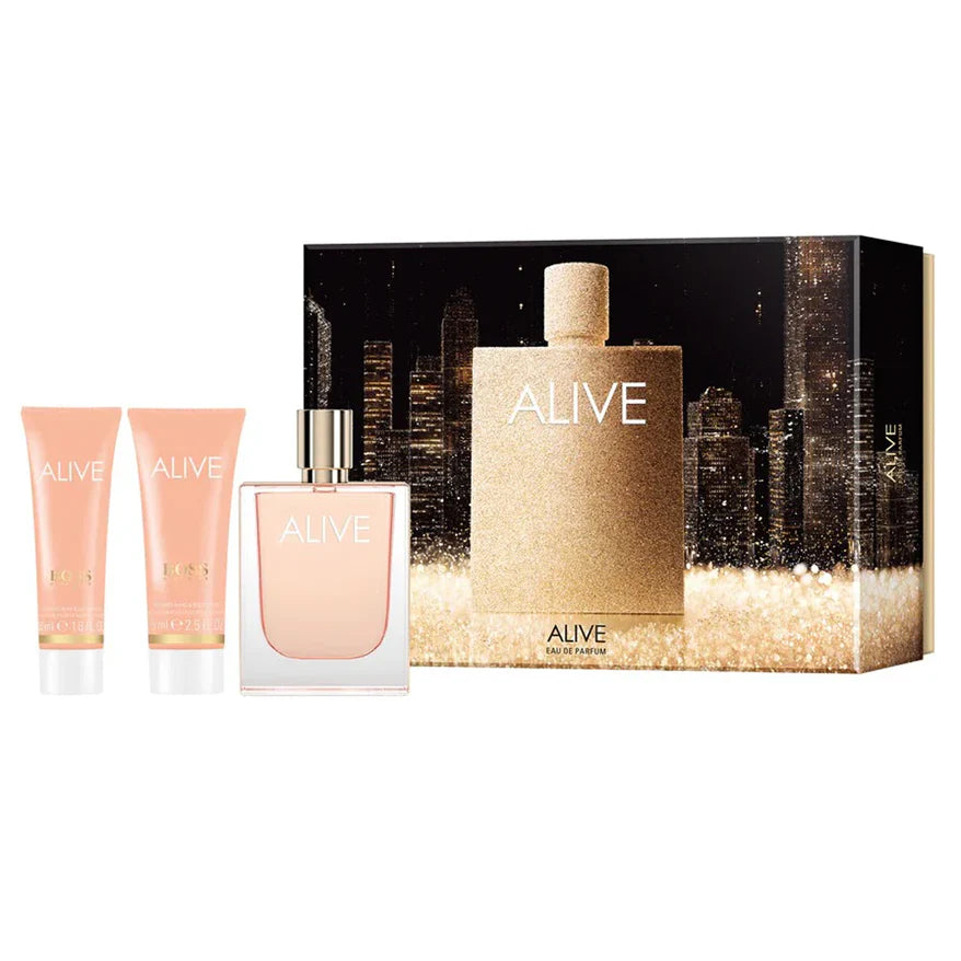 Hugo Boss, Alive Edp 80Ml W 3Pcs Gift Set