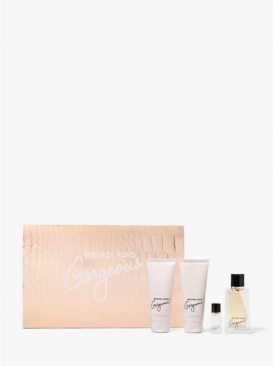 MICHAEL KORS, GORGEOUS EDP 100ML+ BL 100ML+ SGL 100ML+ 10ML MIN SET W