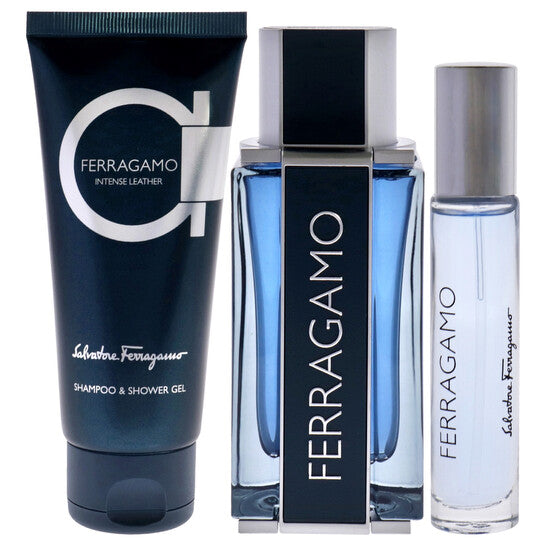 SALVATORE FERRAGAMO, LEATHER INTENSE EDP 100ML M GIFT SET