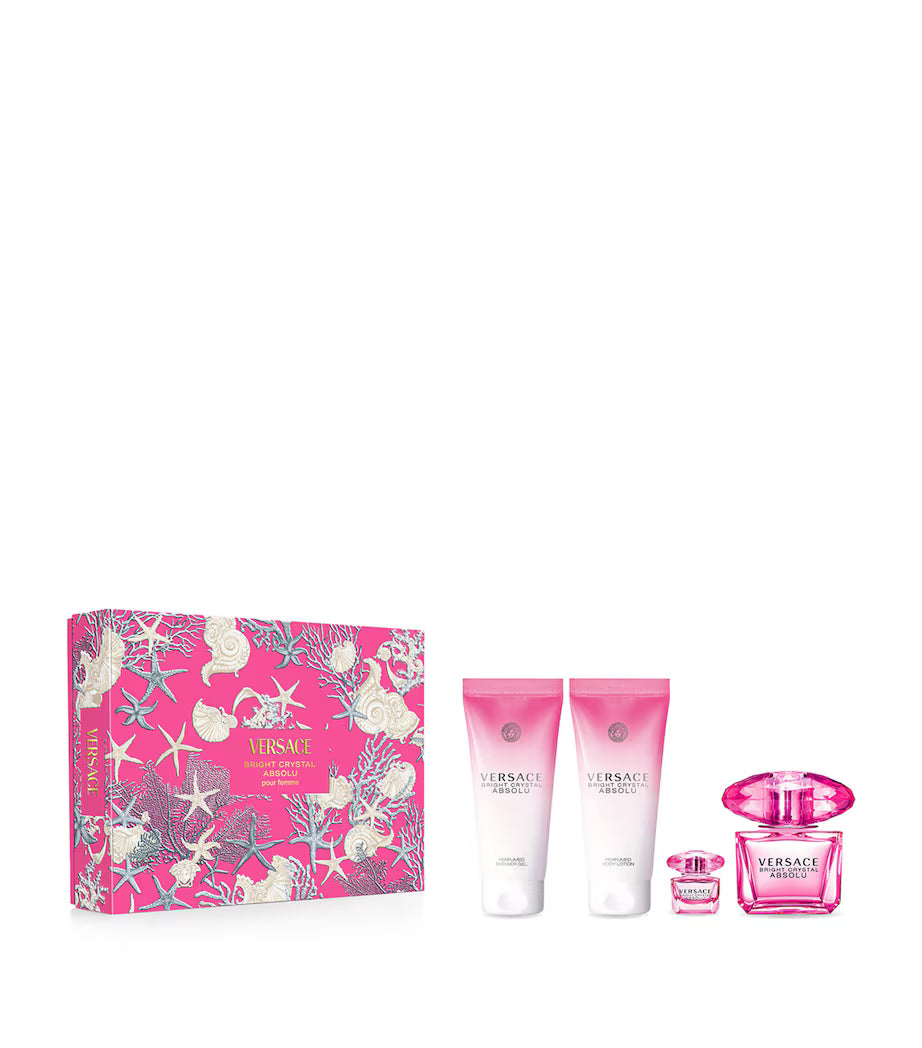 VERSACE, BRIGHT CRYSTAL ABSOLU EDP 90ML W GIFT SET