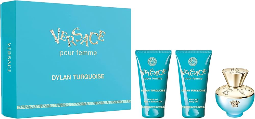 VERSACE, DYLAN TURQUOISE EDT 50ML W GIFT SET