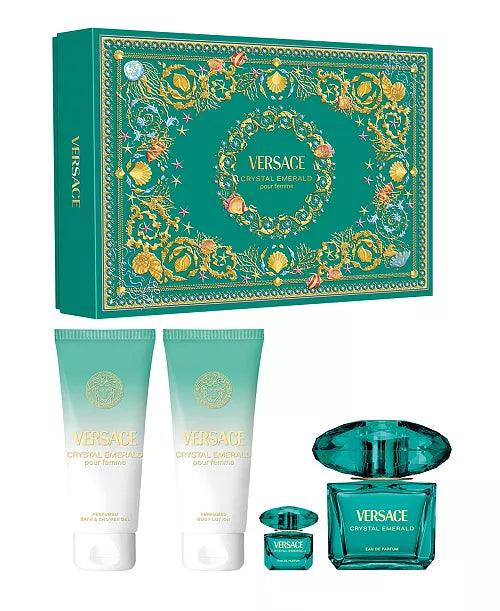 VERSACE, CRYSTAL EMERALD EDP 90ML W GIFT SET