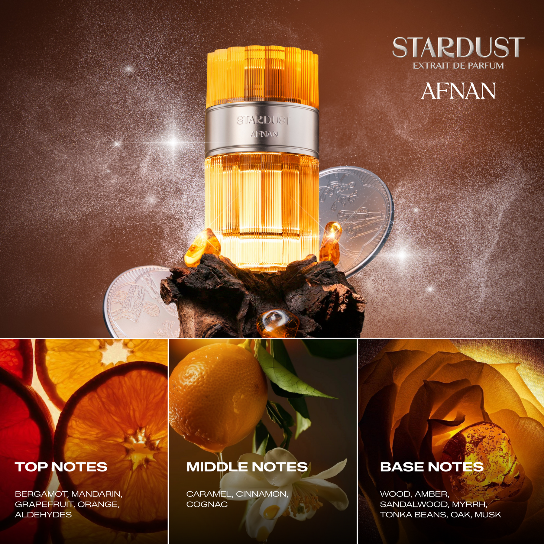 AFNAN, STARDUST EXTRAIT DE PARFUM 100ML U