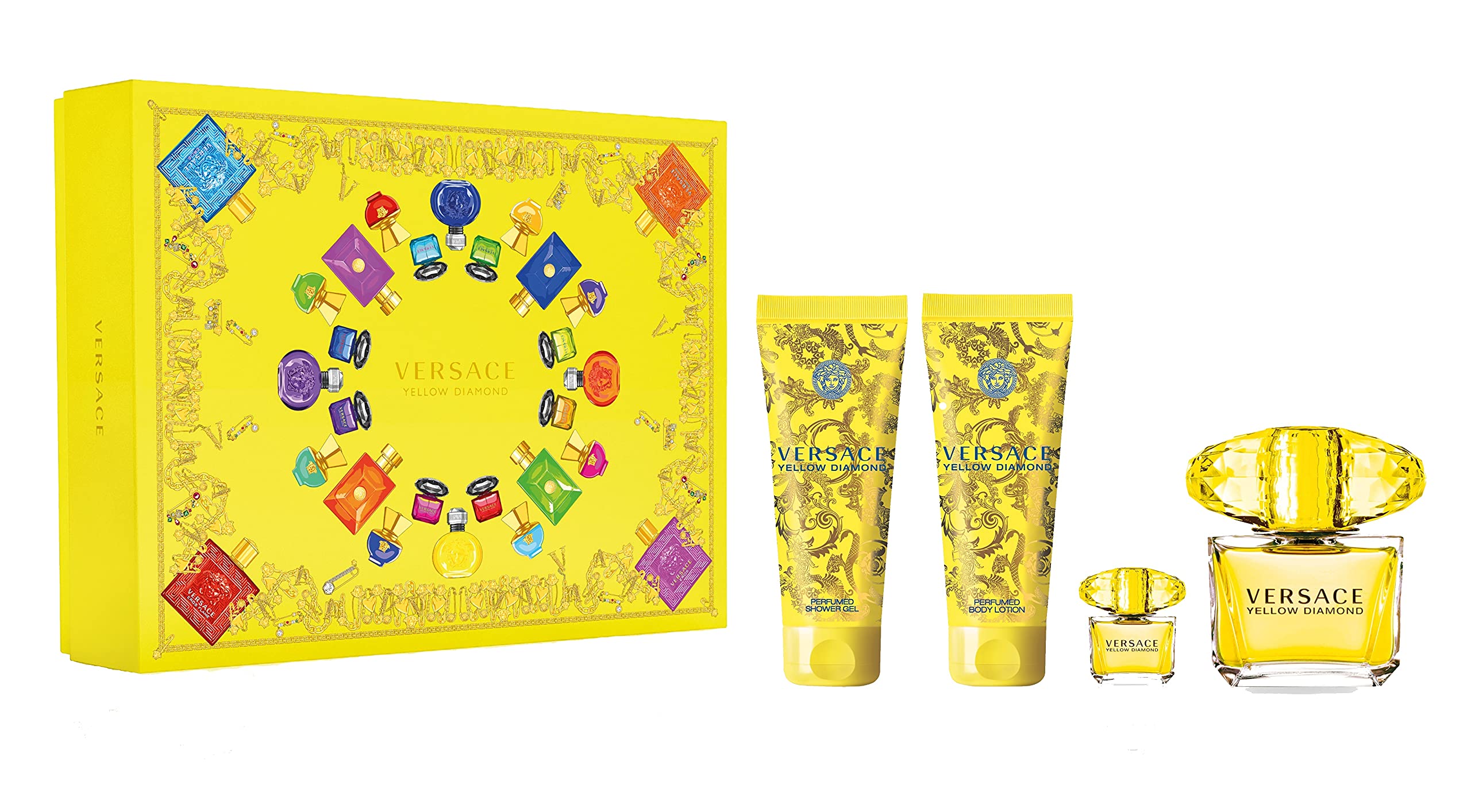 VERSACE, YELLOW DIAMOND EDT 90ML W GIFT SET