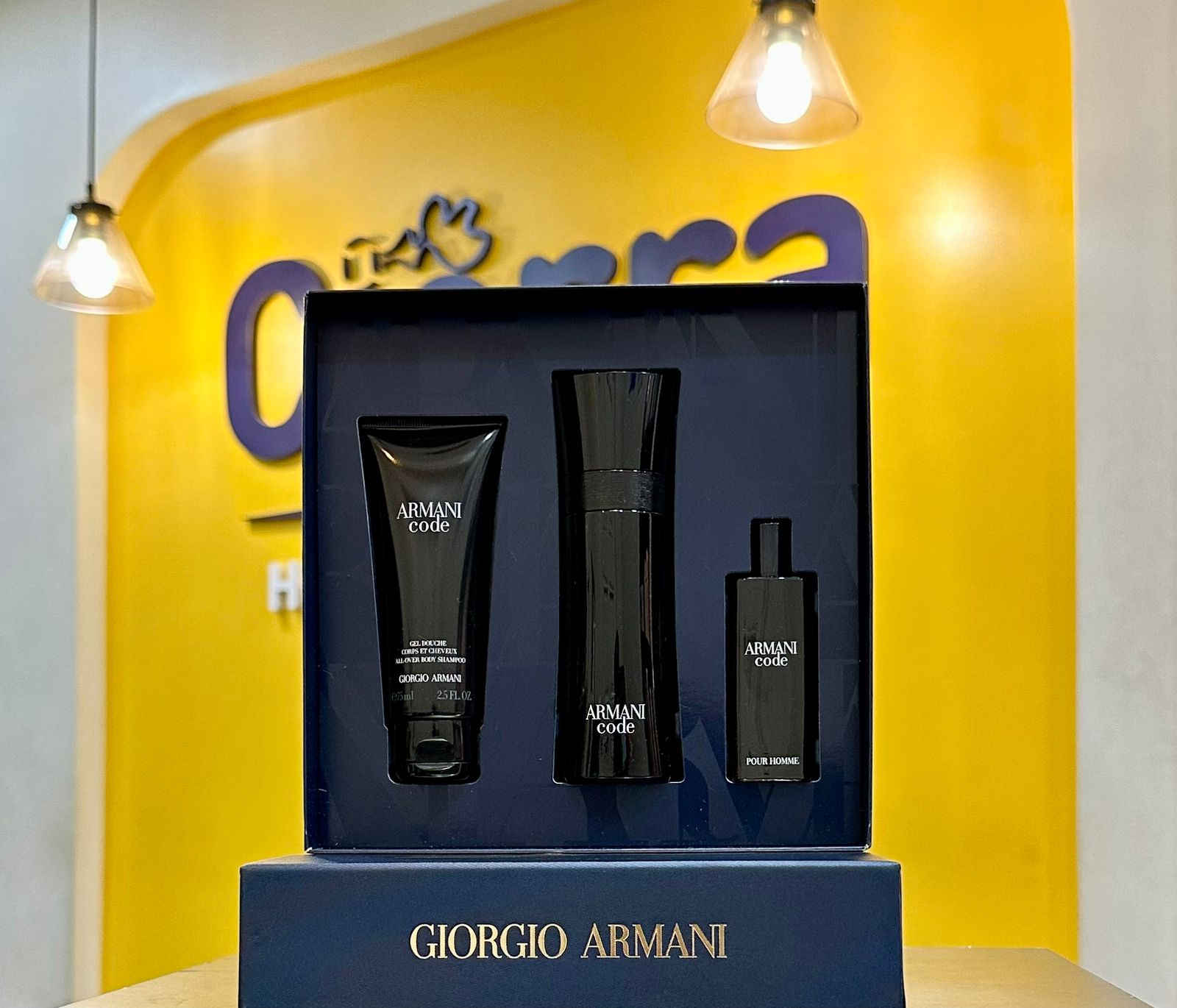 Armani Code Men Edt 125ml + Body Shampoo 75ml + Deo Stick 75ml Gift Set  price in Pakistan | DesignerBrands.pk